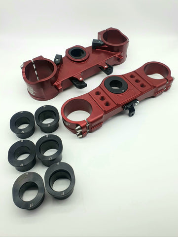 thumbnail image 2 of Honda Z50 BMX Handlebar Mount Triple Clamp Kit | Red | TBparts TBW1239 2 of 6