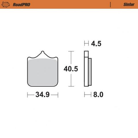 Moto-master brake pads Husqvarna SMR 2006-11